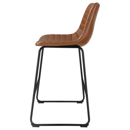 Zuni Upholstered Counter Height Chair Saddle (Set of 2)