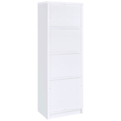 Laughlin 3-shelf Engineered Wood Media Tower White