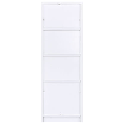 Laughlin 3-shelf Engineered Wood Media Tower White