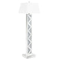 Carmen 65-inch Empire Mirrored Acrylic Floor Lamp Silver