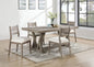 Cornelia 5-piece Rectangular Dining Table Set Coastal Grey