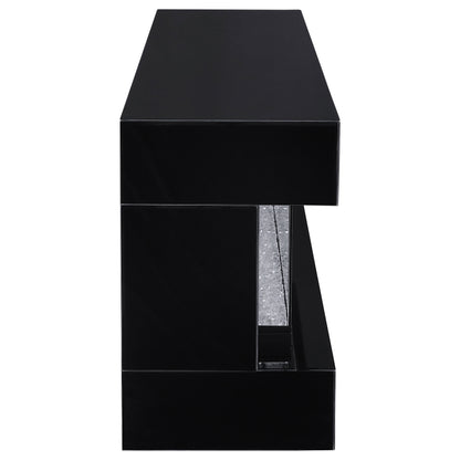 Vallerie 71-inch BT Speaker TV Stand Fireplace Console Black