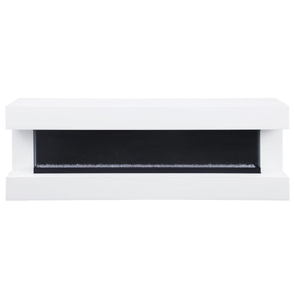 Vallerie 71-inch BT Speaker TV Stand Fireplace Console White