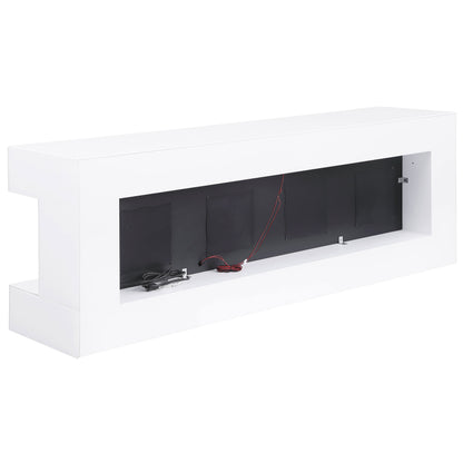 Vallerie 71-inch BT Speaker TV Stand Fireplace Console White
