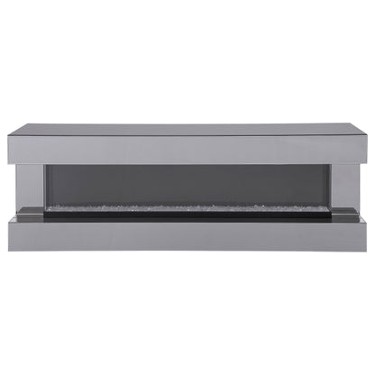 Vallerie 71-inch BT Speaker TV Stand Fireplace Console Grey