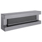 Vallerie 71-inch BT Speaker TV Stand Fireplace Console Grey