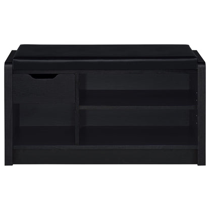 Arrington Storage Bench Black