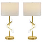 Kingsley 30-inch Drum Shade Table Lamp Gold (Set of 2)