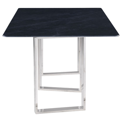 Desden 79-inch Rectangular Sintered Stone Dining Table Grey