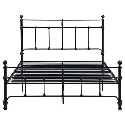 Novak 48-inch Metal Eastern King Open Frame Bed Matte Black