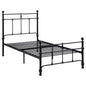 Novak 48-inch Metal Twin Open Frame Bed Matte Black