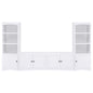 Laughlin 3-piece Entertainment Center TV Stand White
