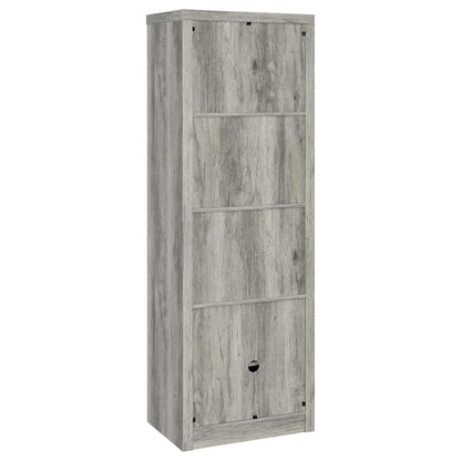 Burke 3-piece 59-inch TV Entertainment Center Grey Driftwood