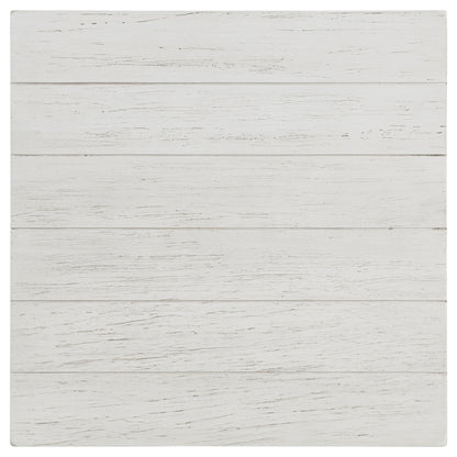 Payne Wood End Table with Shelf Distressed White