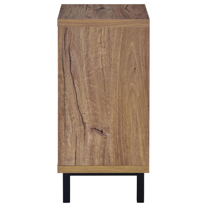 Teller 1-door Entryway Shoe Storage Bench Natural Oak