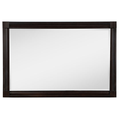 Devon 5-piece Full Bedroom Set Wine Red and Dark Oak