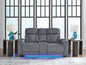 Studio Cave PWR REC Loveseat/CON/ADJ HDRST