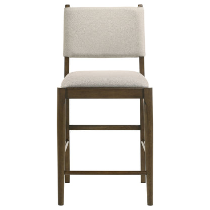 Ottowa Upholstered Counter Side Chair Brown (Set of 2)