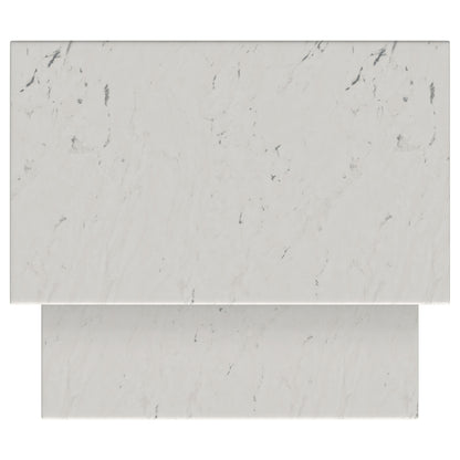 Ebby 2-piece Genuine Marble Top Nesting Coffee Tables White