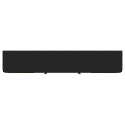 Arini Rattan Cane 2-door TV Stand Media Console Black