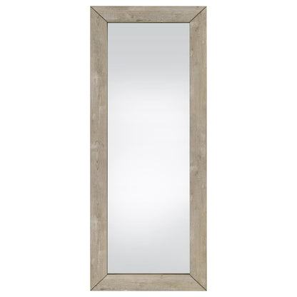 Cadence Tempered Glass Full Length Mirror Grey Washed Oak