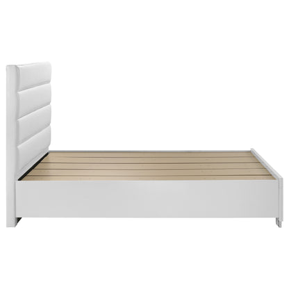 Felicity Queen Storage Bed White High Gloss