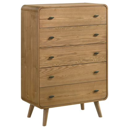 Robyn 5-piece Eastern King Bedroom Set Light Ash