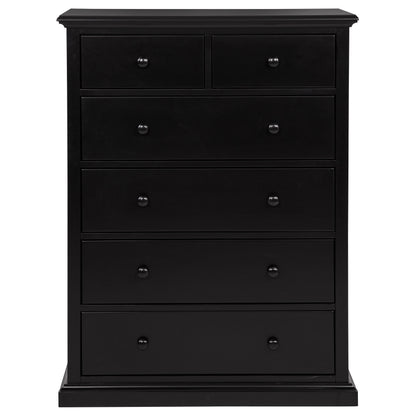 Sumerlin 6-drawer Bedroom Chest of Drawers Black