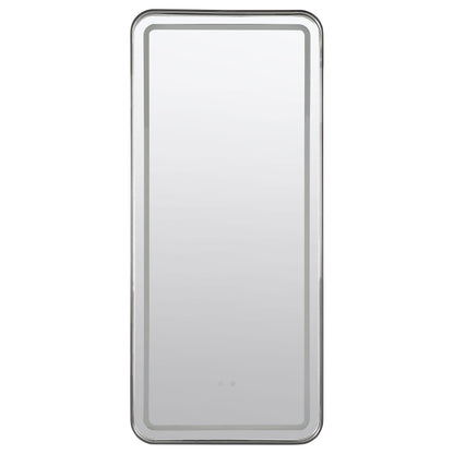 Glendora LED Standing Mirror with Bluetooth Speaker Black