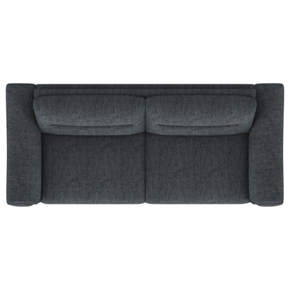Nolan Upholstered Sloped Track Arm Sofa Charcoal