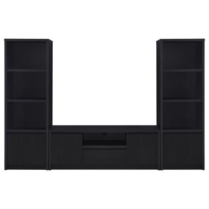 Winfield 60-inch 2-door TV Stand Media Console Black