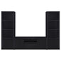 Winfield 3-piece Entertainment Center 60-inch TV Stand Black