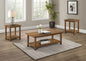 Payne 3-piece Coffee and End Table Set Distressed Brown