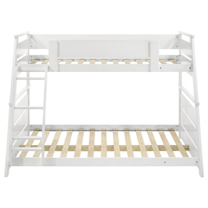Holden Wood Veneer Twin Over Full Bunk Bed White
