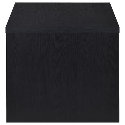 Knapp Engineered Wood Square Side End Table Black