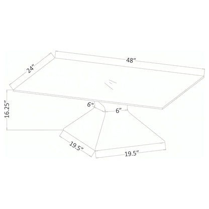 Jenny 2-piece Rectangular Coffee and End Table Set Chrome