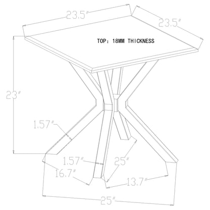 Visalia 3-piece Faux Marble Coffee and End Table Set White