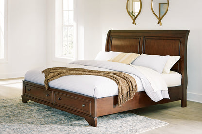 Trellington Queen Sleigh Storage Bed