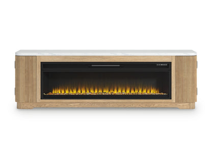 Camdill 80" TV Stand with Electric Fireplace