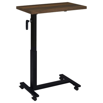 Westpark Height Adjustable Mobile Bedroom C-Table Dark Pine
