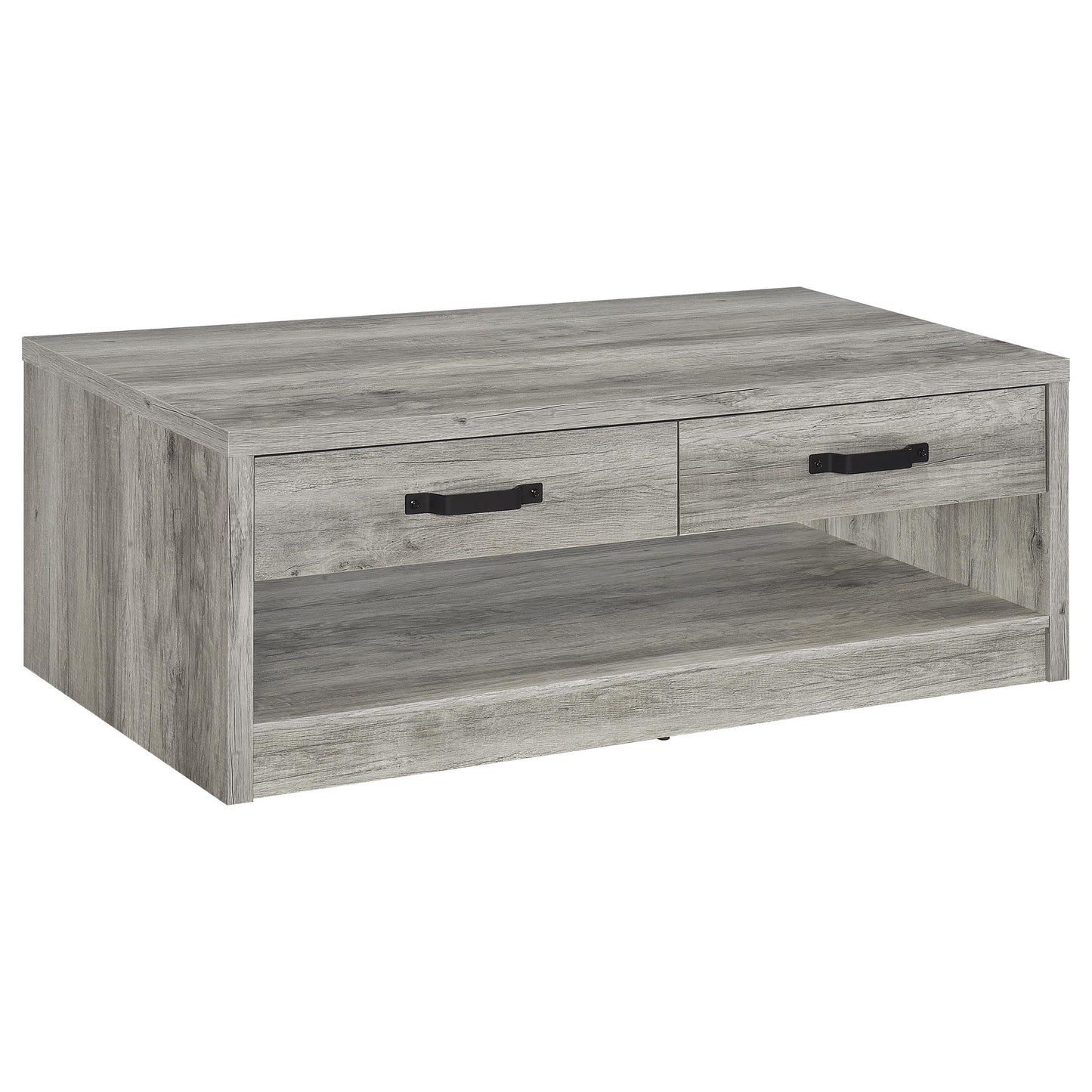Felix 2-piece Coffee and End Table Set Grey Driftwood