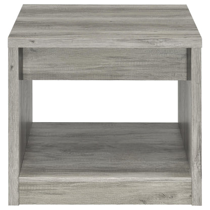 Felix 2-piece Coffee and End Table Set Grey Driftwood