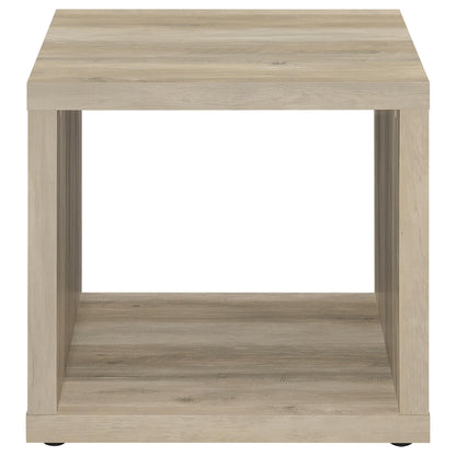 Frisco 2-piece Coffee and End Table Set Distressed Pine