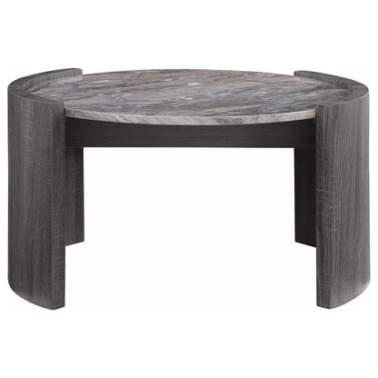 Gladstone 3-piece Coffee and End Table Set Distressed Grey