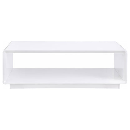 Paseo 3-piece Coffee and End Table Set White High Gloss