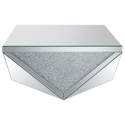 Amore 3-piece Mirrored Coffee and End Table Set Silver
