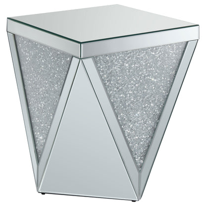 Amore 3-piece Mirrored Coffee and End Table Set Silver