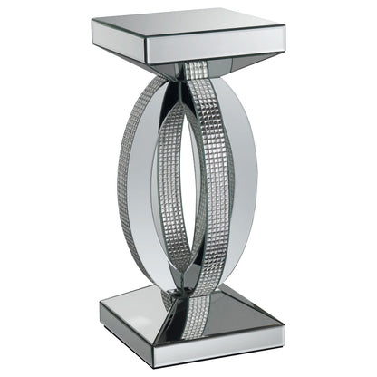 Amalia 3-piece Mirrored Coffee and End Table Set Silver