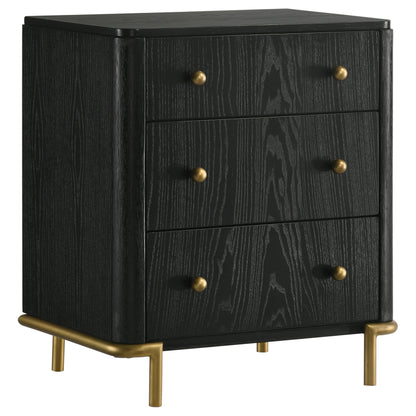 Arini 4-piece Eastern King Bedroom Set Cream and Black