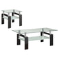 Dyer 2-piece Rectangular Coffee and End Table Set Black
